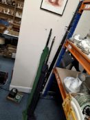 ONE BOX AND LOOSE OF FISHING RELATED ITEMS to include three identical 'Dragon Carp' two piece carp