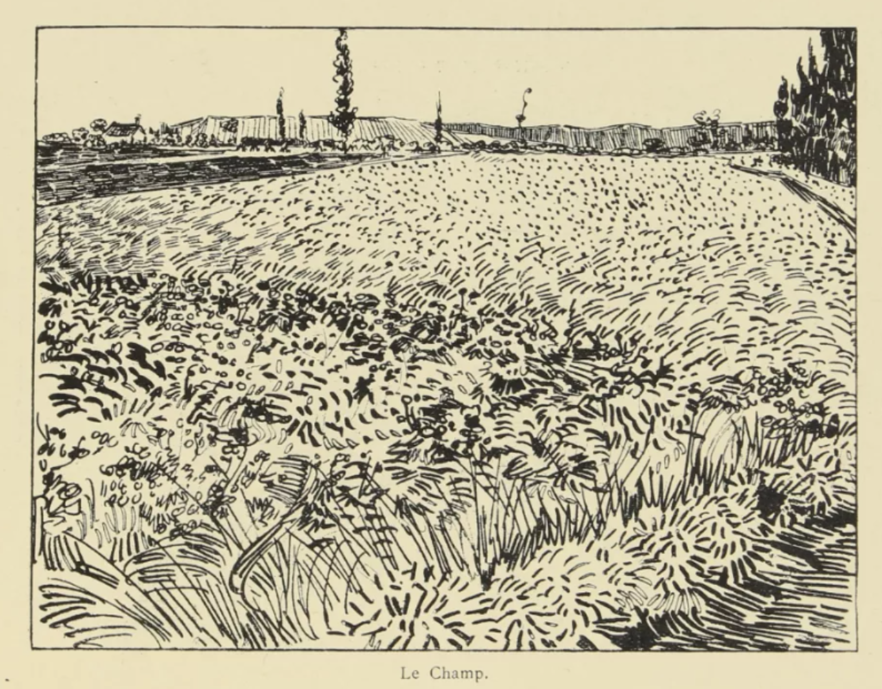 Prints by Vincent van Gogh, Paul Cezanne and Edgar Degas