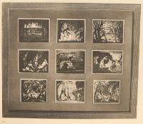 Paul Cezanne - 1914 - 'IMAGES AT SALON D'AUTOMNE DE 1904 - 9 SMALL IMAGES'