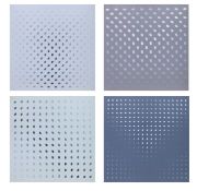 Bridget Riley CH CBE,  British b.1931-  Nineteen Greys, 1968;  the set of four screenprints on ...