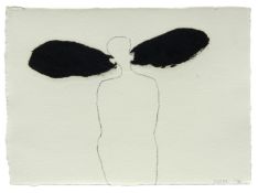 Sir Antony Gormley OBE RA,  British b.1950-  Sound Recordist, 1986;  graphite and ink on wove, ...