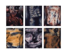 Hughie O'Donoghue, RA Irish/British b.1953-  Postcards from Milan I-VII, 2003;  the complete se...