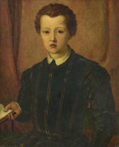 After Agnolo di Cosimo, called Bronzino,  Italian 1503-1572-  Portrait of Giovanni de' Medici;  ...
