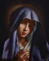 Follower of Giovanni Battista Salvi, called Il Sassoferrato,  Italian 1609-1685-  Mater Dolorosa...
