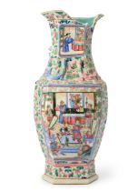 To be offered without reserve A large Chinese Canton famille rose vase Qing dynasty, 19th centu...