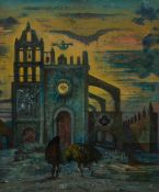 Eugene Gustavovitch Berman (Russian/American 1899-1972)  Puesta del Sol, 1948  Oil on canvas  Si...