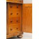 A Victorian burr walnut Davenport, the top with inset presentation inscription. 55 cm wide. - Image 10 of 13