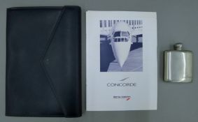 A British Airways Concorde envelope-style case containing an information pamphlet,