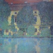 GUSTAV KLIMT (1862-1918) Austrian, Schloss Kammer 5, print, framed and glazed. Image 40 x 40 cm.