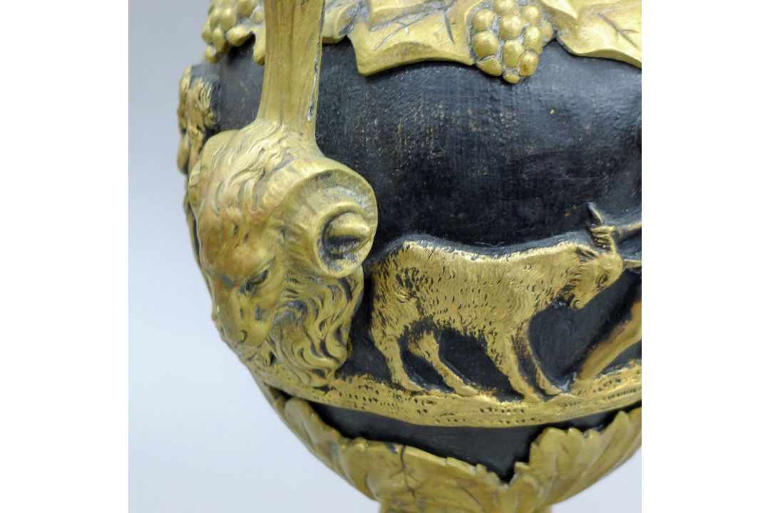 A bronze lamp formed as a ewer. 79 cm high. - Image 7 of 7