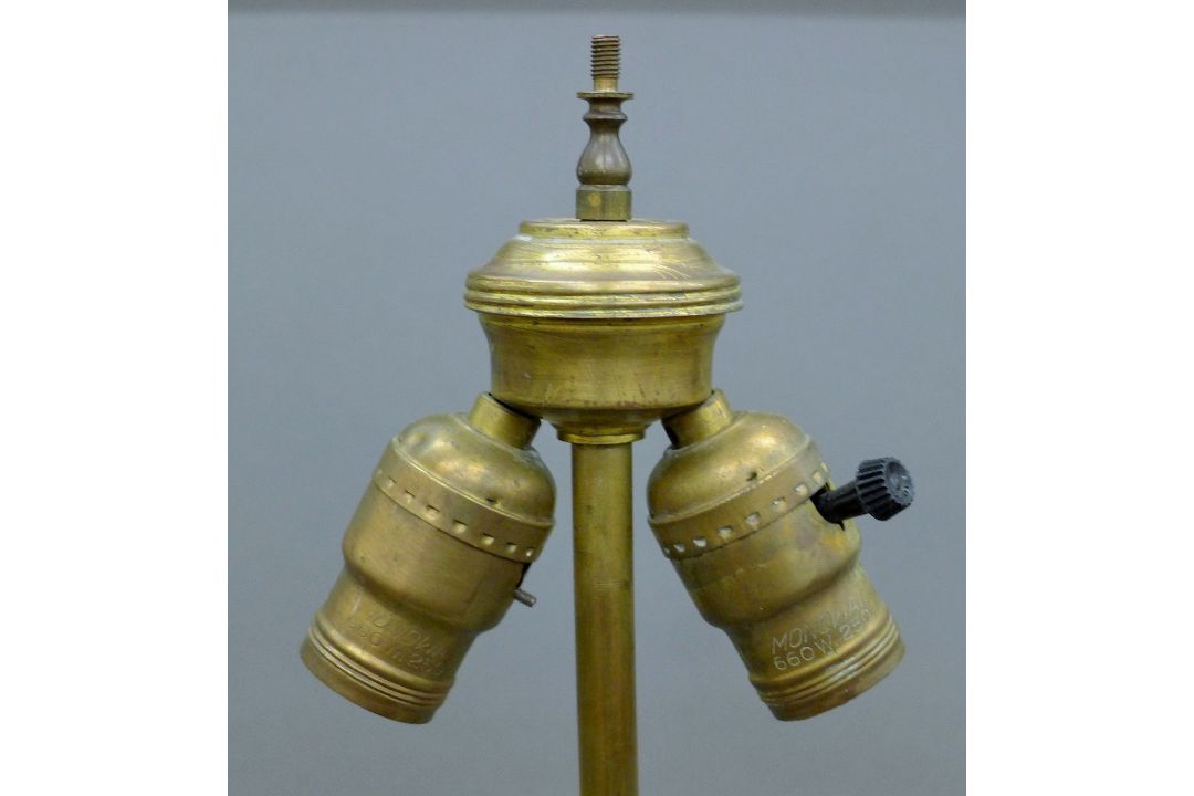 A bronze lamp formed as a ewer. 79 cm high. - Image 4 of 7
