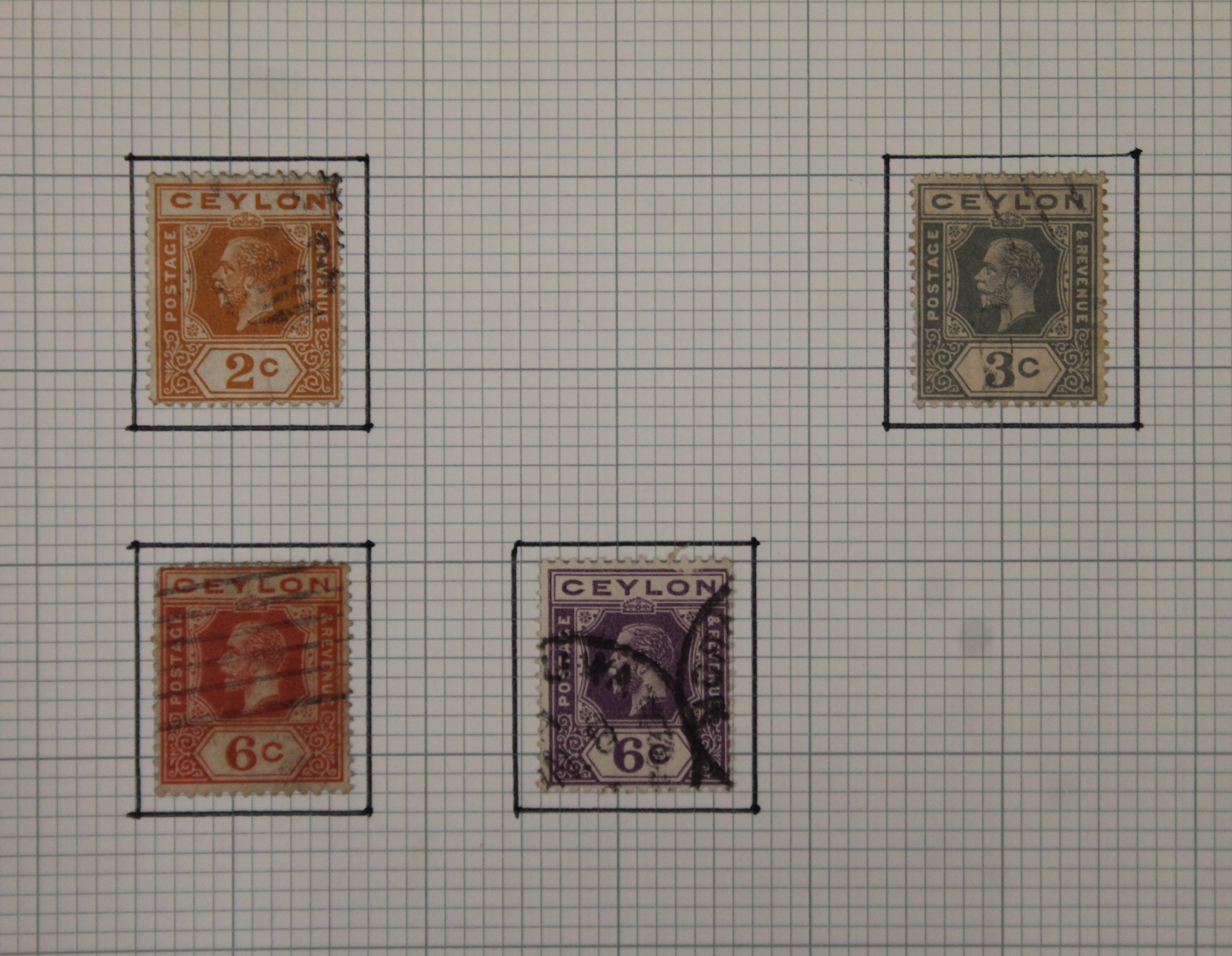 An album of vintage stamps. 24 cm wide. - Image 2 of 4