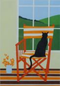RICHARD ACKERMAN, (1942-2005) British (AR), The Cat Alex, print, framed and glazed.