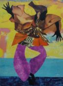 JAMES DENMARK (born 1936) American, The Dancer 2, print, framed and glazed. Image 55 x 40 cm.