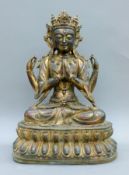 A Chinese bronze figure of Buddha. 50 cm high.