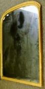 A 19th century gilt overmantle mirror. 105 cm wide x 135 cm high.