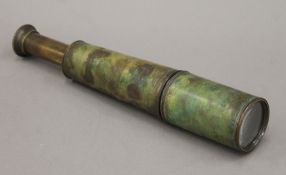 A 1915 Negretti and Zambra telescope. 78 cm long extended.