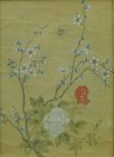 CHINESE SCHOOL, 'Cherry Blossom', watercolour, framed and glazed. 30 X 21 cm.