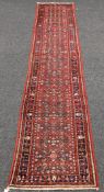 A Persian handmade Toyserkan runner. 385 x 80 cm.