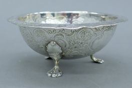 A George II sugar bowl, Edinburgh 1740 assay master Dougal Ged,