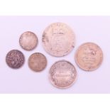 A quantity of silver coins. 25 grammes.