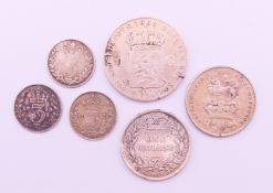 A quantity of silver coins. 25 grammes.