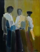 PIERRE DOUTRELEAU (born 1938) French (AR), Toreros VIII, oil on canvas, signed, framed. 64 x 48.