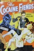 An enamel 'Cocaine' sign. 30 x 45 cm.