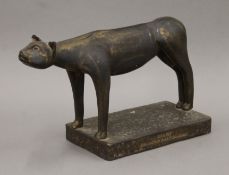 A 1998 Renault British Rally Champion animalia sculpture,