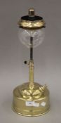 A brass Tilley table lamp. 45 cm high.