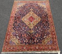 A Persian handmade Sarough rug. 213 x 148 cm.