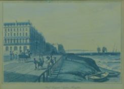 'Near Regents Square, Brighton', print, framed and glazed. 16 x 23 cm.