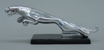 A jaguar desk ornament. 29 cm long.