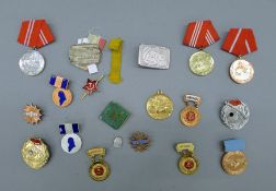 A collection of Soviet military awards.