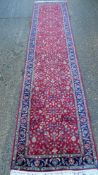 A Darjazin handmade runner. 347 x 82 cm.