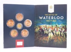 A battle of Waterloo commemorative coin set,