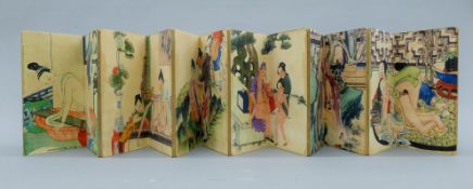 A Chinese book of erotica. 13 cm wide.