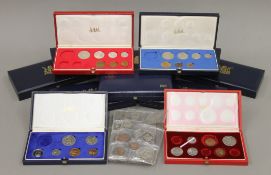 A quantity of South African coin sets.