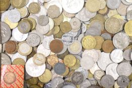 A quantity of various coins.