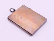 An early 20th century silver Cogswell & Harrison Ltd shooting butt marker case enclosing ten butt