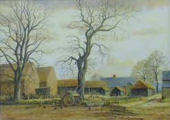 S ANDERSON, Priory Farm Redgrave Norfolk, oil, signed and dated 1978, framed. 39 x 54 cm.