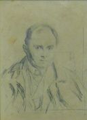In the Manner of AUGUSTUS EDWIN JOHN, Study of Stephen Granger, pencil, framed and glazed. 27 x 19.