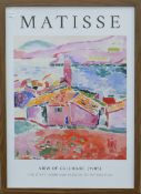 A pair of Matisse gallery posters, framed and glazed. Each 63 x 45 cm.