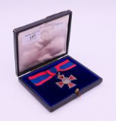 A silver and enamel Second Class Royal Red Cross medal (ARRC), George V issue,