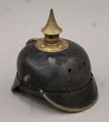 A German (Prussian) Pickelhaube. 22 cm high.