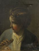 After BENEDETTO LUTO (1666-1724) Italian, Portrait of a Boy with a Flute, oil on canvas,