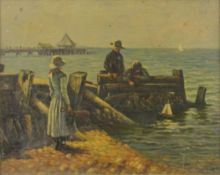 After WILLIAM TEULON BLANDFORD FLETCHER (1858-1936) British (NEWLYN SCHOOL), Setting Sail,