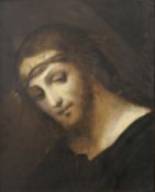 ITALIAN SCHOOL (18th/19th century), Christ Crowned with Thorns, oil on panel, framed. 41 x 33 cm.
