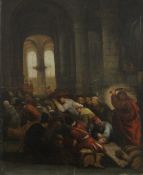 CONTINENTAL SCHOOL (19th century), Christ Driving the Money Changers from the Temple, oil on board,