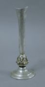 A silver bud vase. 14.5 cm high. 93.5 grammes.
